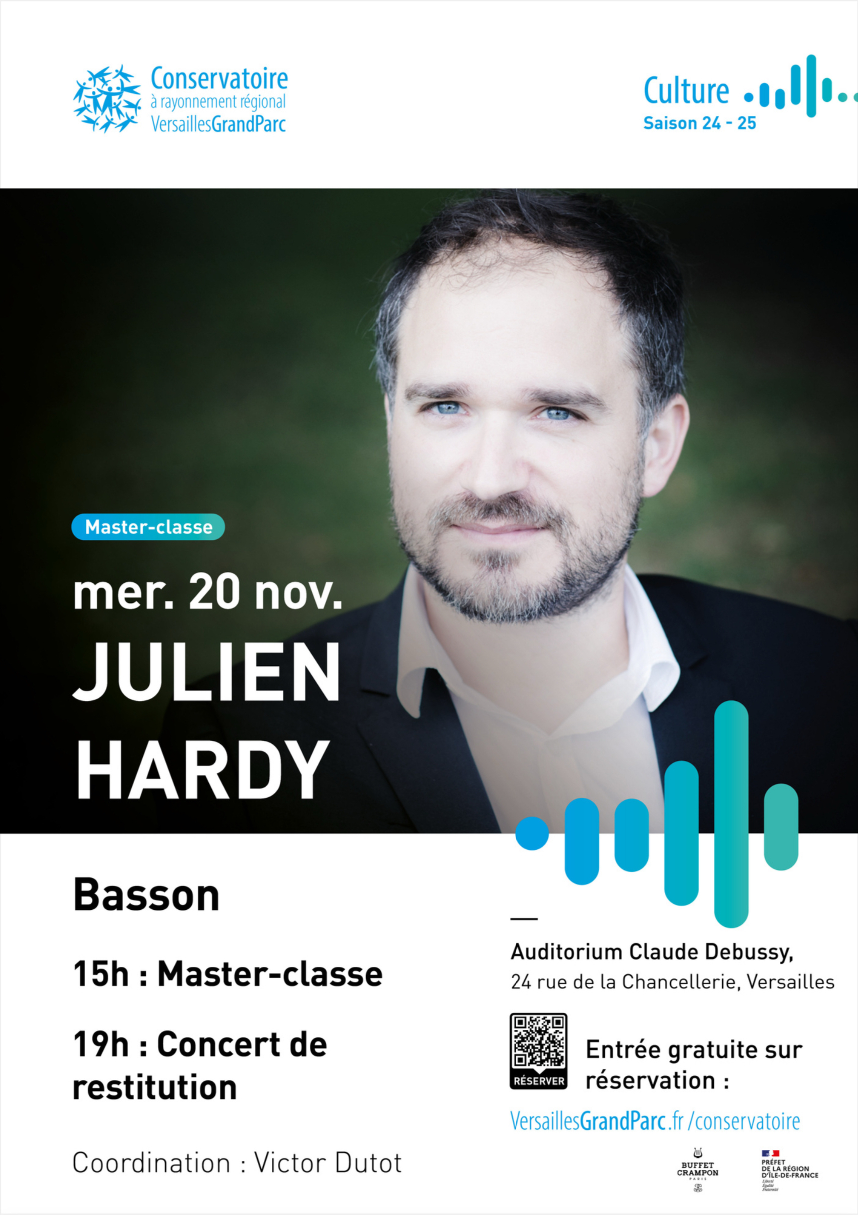 Masterclass de Julien Hardy au CRR de Versailles