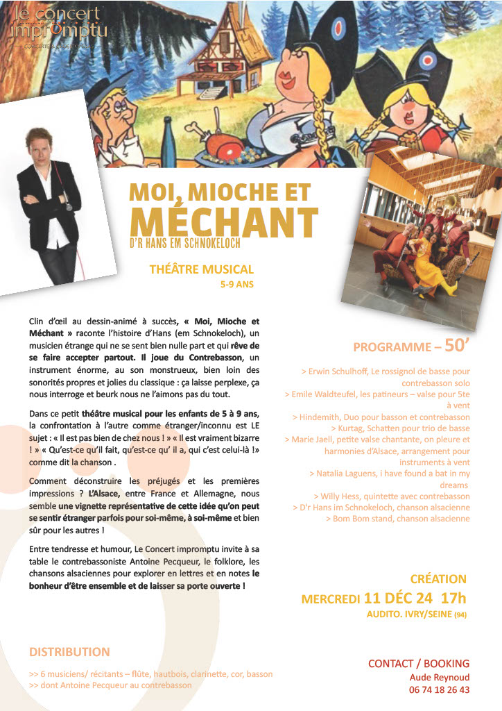 Concert pour enfants, avec Antoine Pecqueur le 11 Décembre